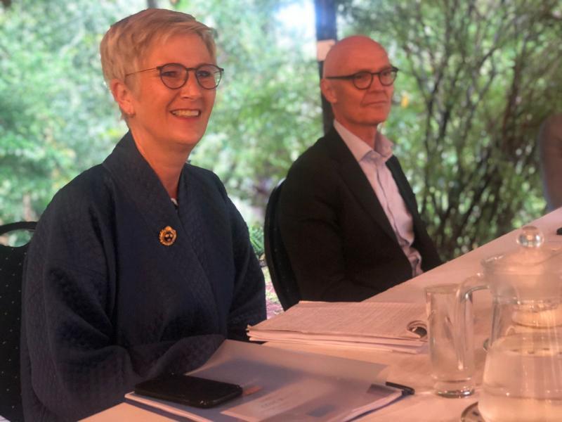 Norwegian Ambassador to Kenya, Gunnar Andreas Holm, and Sweden’s Ambassador to Kenya, Caroline Vicini.